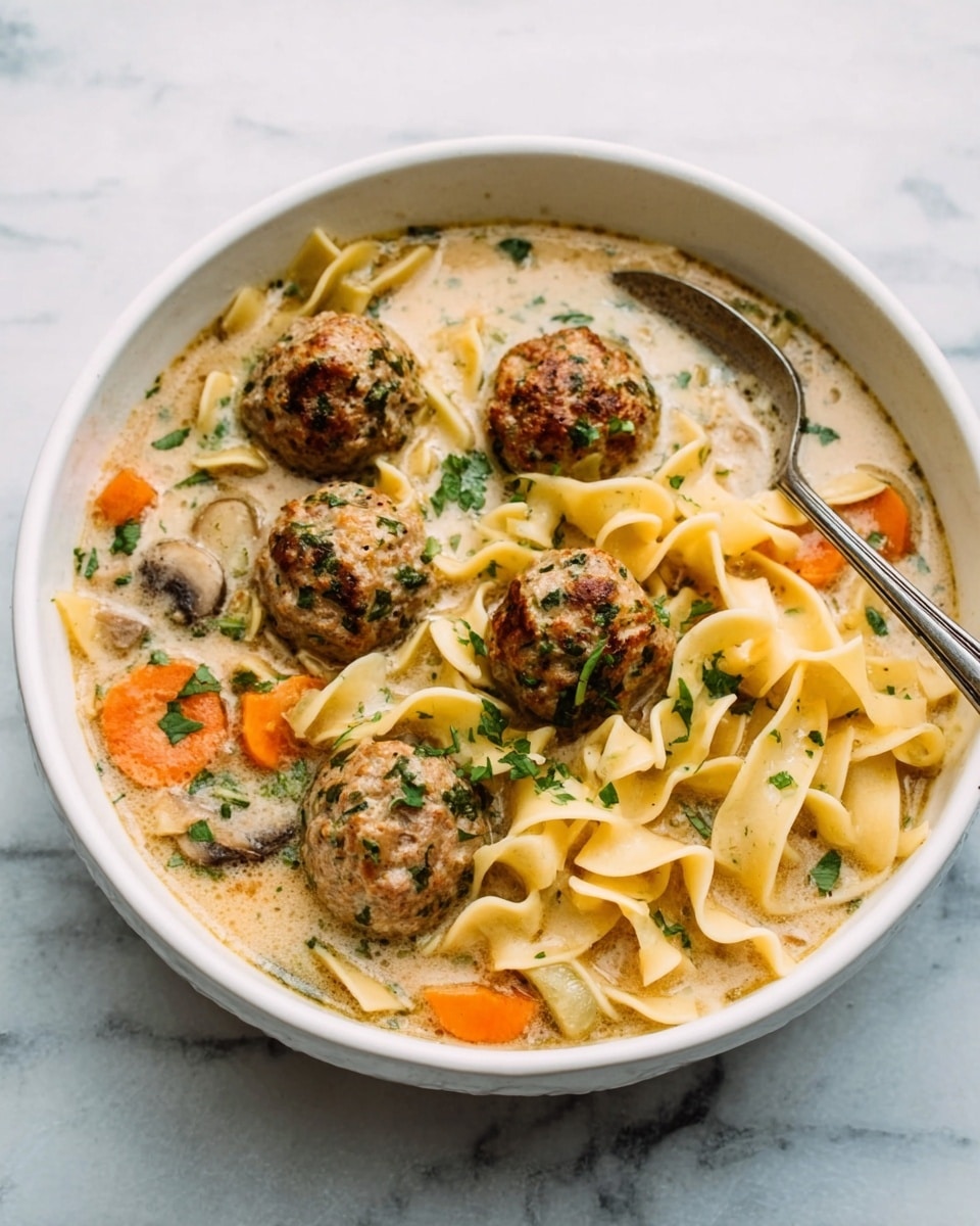 Cozy Swedish Meatball Soup Recipe
