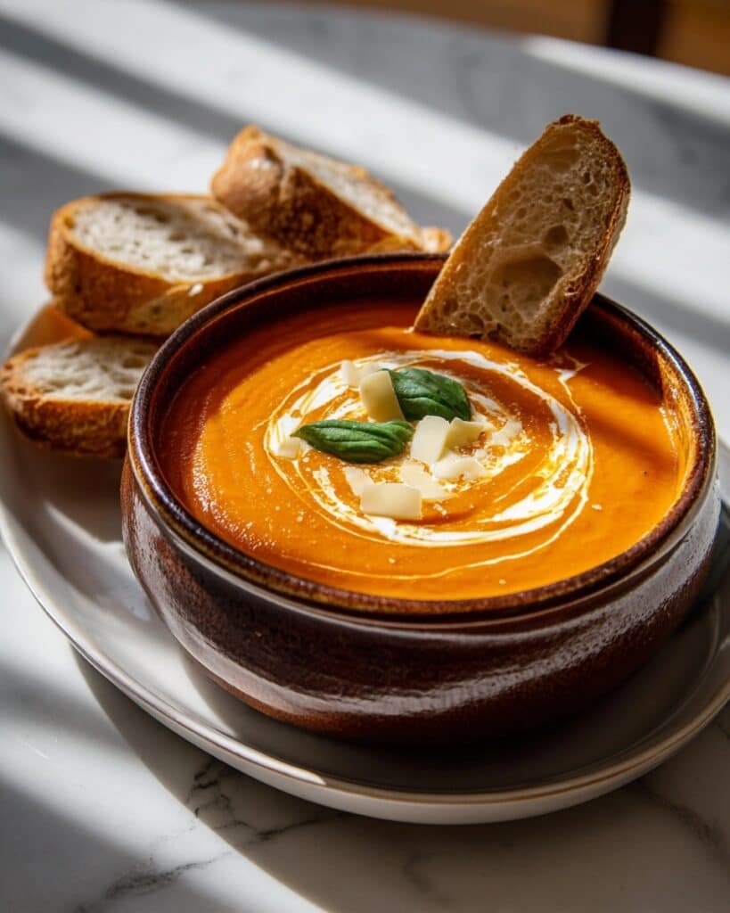 Secret To AMAZING Roasted Red Pepper Gouda Soup Recipe