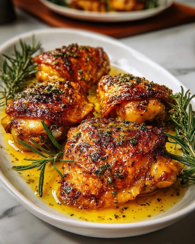 Lemon Paprika Roast Chicken Thighs Recipe