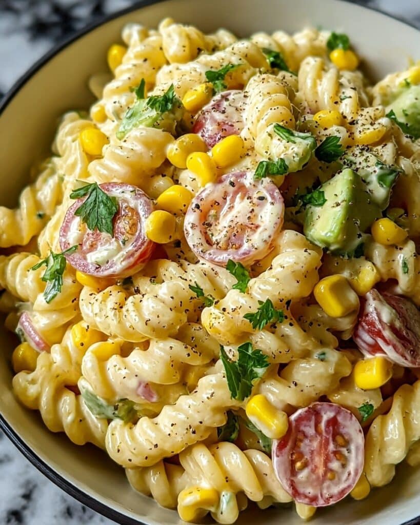 Mexican Street Corn Pasta Salad Recipe