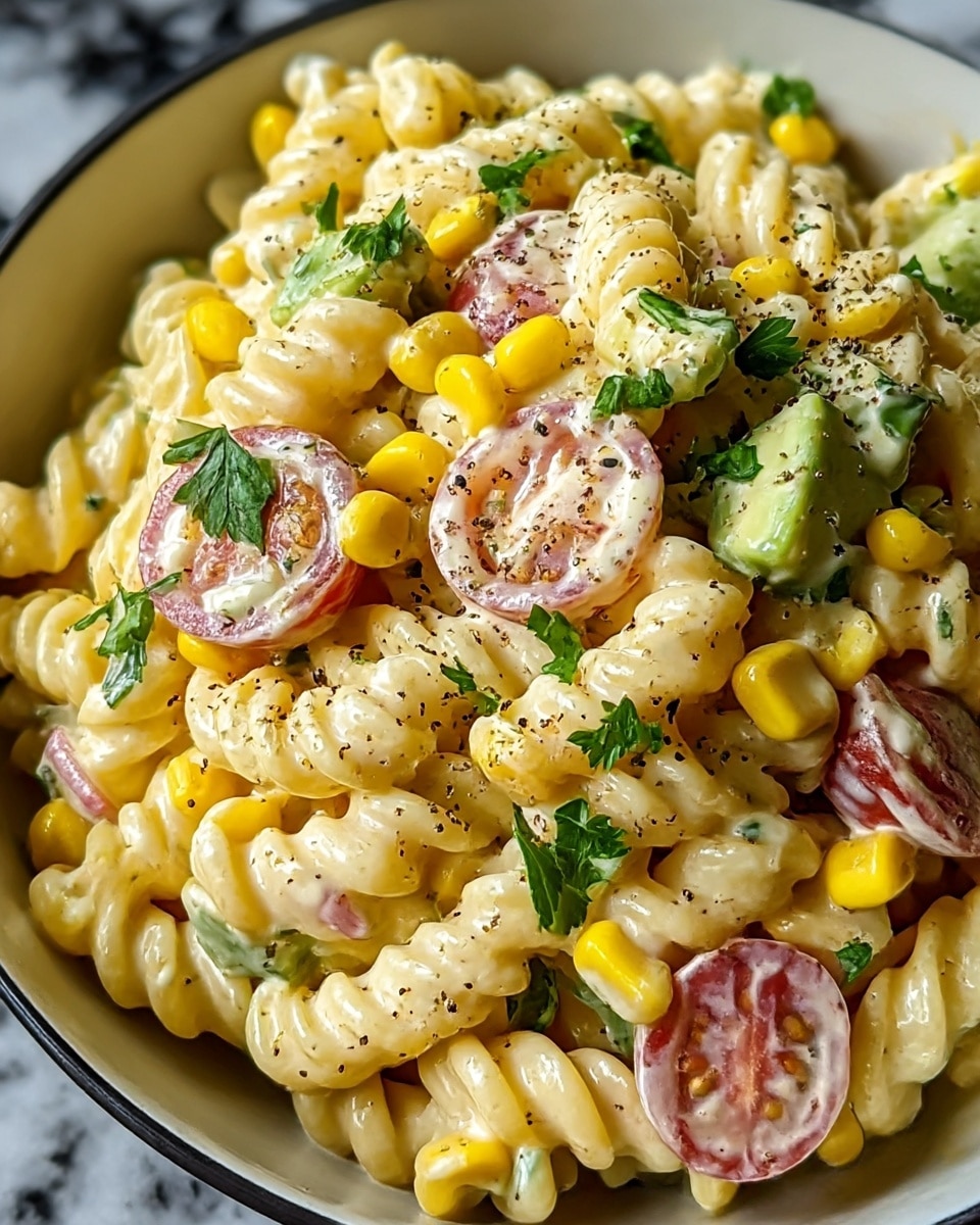 Mexican Street Corn Pasta Salad Recipe
