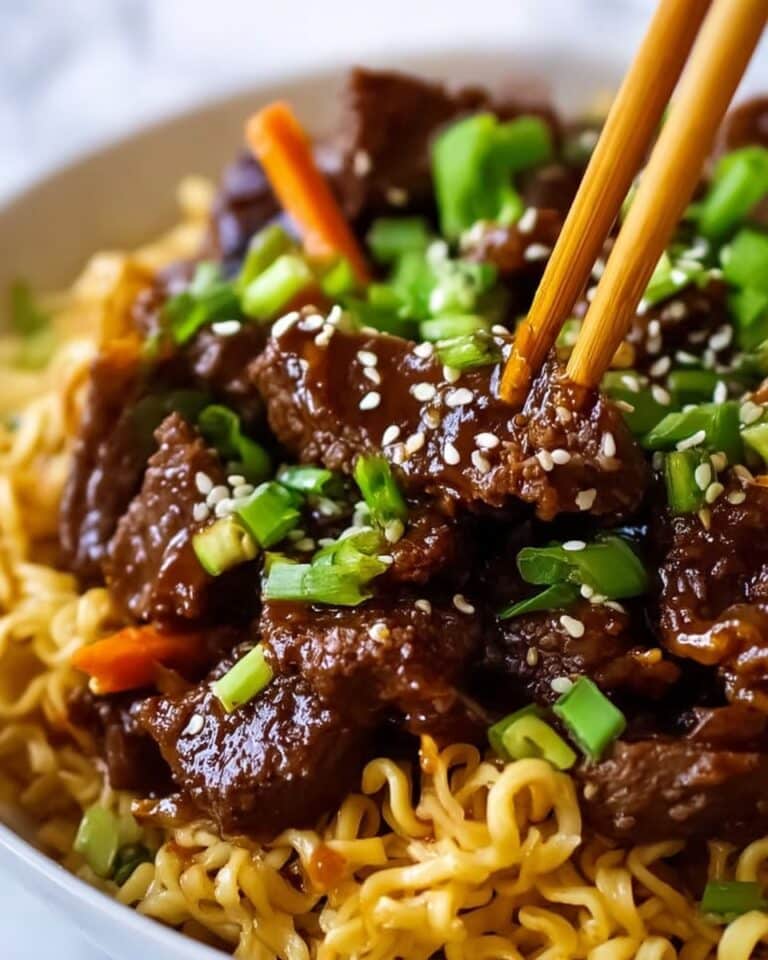 Slow Cooker Beef Ramen Noodles Recipe