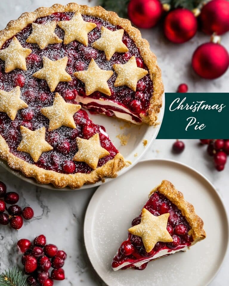 Christmas Pie – Flaky Crust with Spiced Gingerbread Cream Filling Recipe