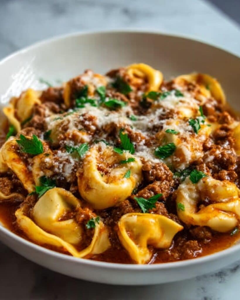 Irresistible Beefy Tortellini Bake for Cozy Nights Recipe