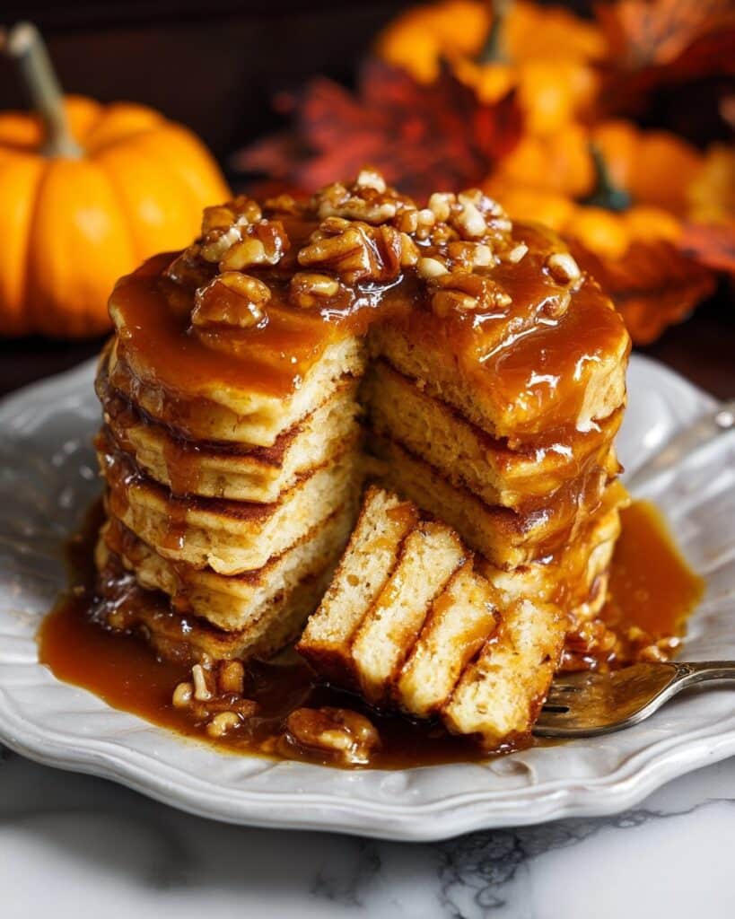 Pumpkin Praline Pancakes Recipe