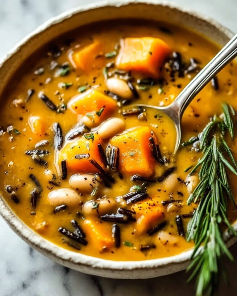 Vegan Pumpkin Wild Rice Soup Recipe