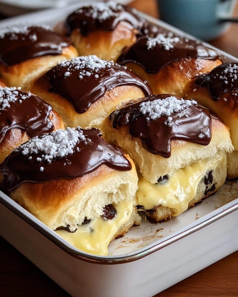 Boston Cream Pie Stuffed Hawaiian Rolls Recipe
