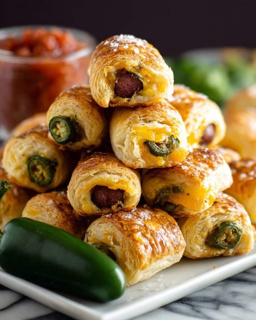 Jalapeño Popper Pigs in a Blanket Recipe