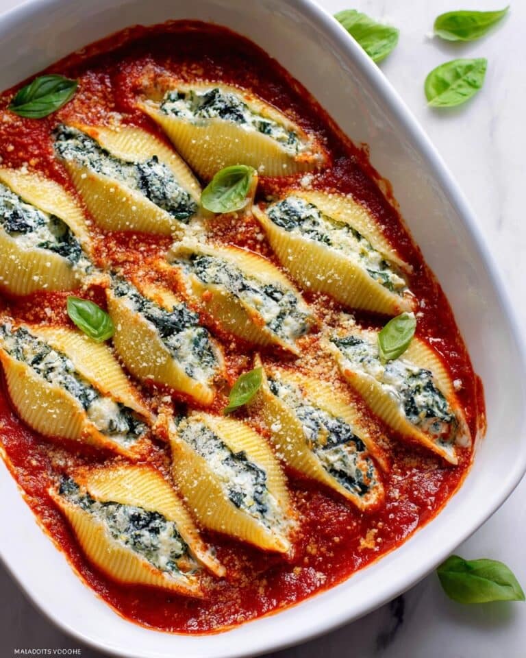 Spinach and Ricotta Stuffed Shells Recipe