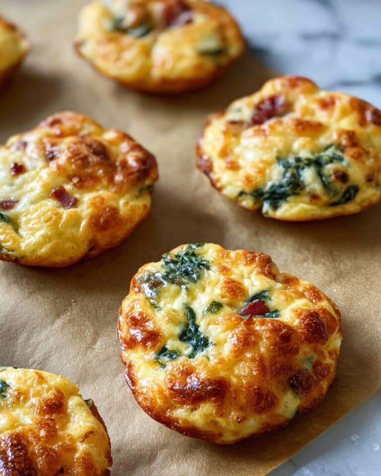 Easy Sun Dried Tomato + Spinach Egg Biscuits Recipe