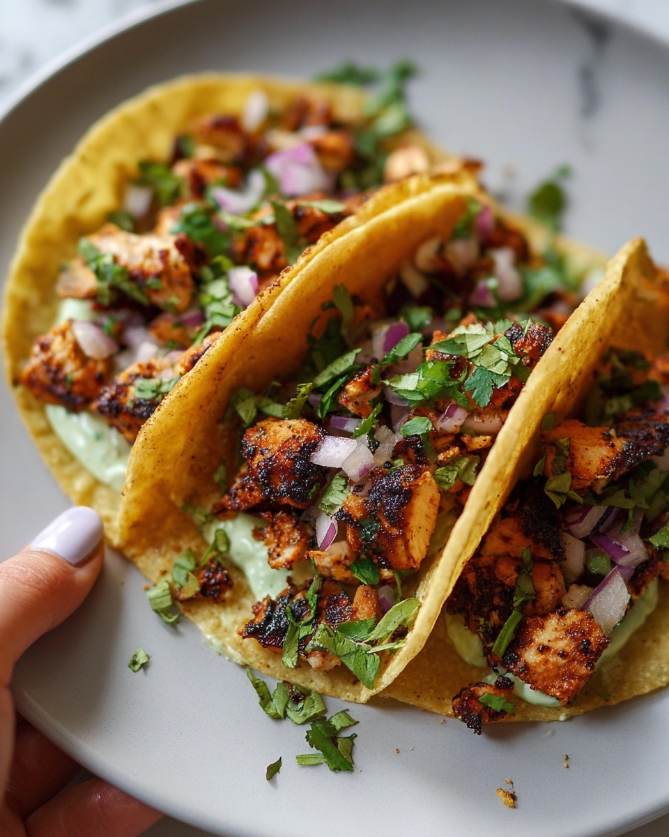 Ridiculously Good Chicken Tacos with Green Sauce Recipe