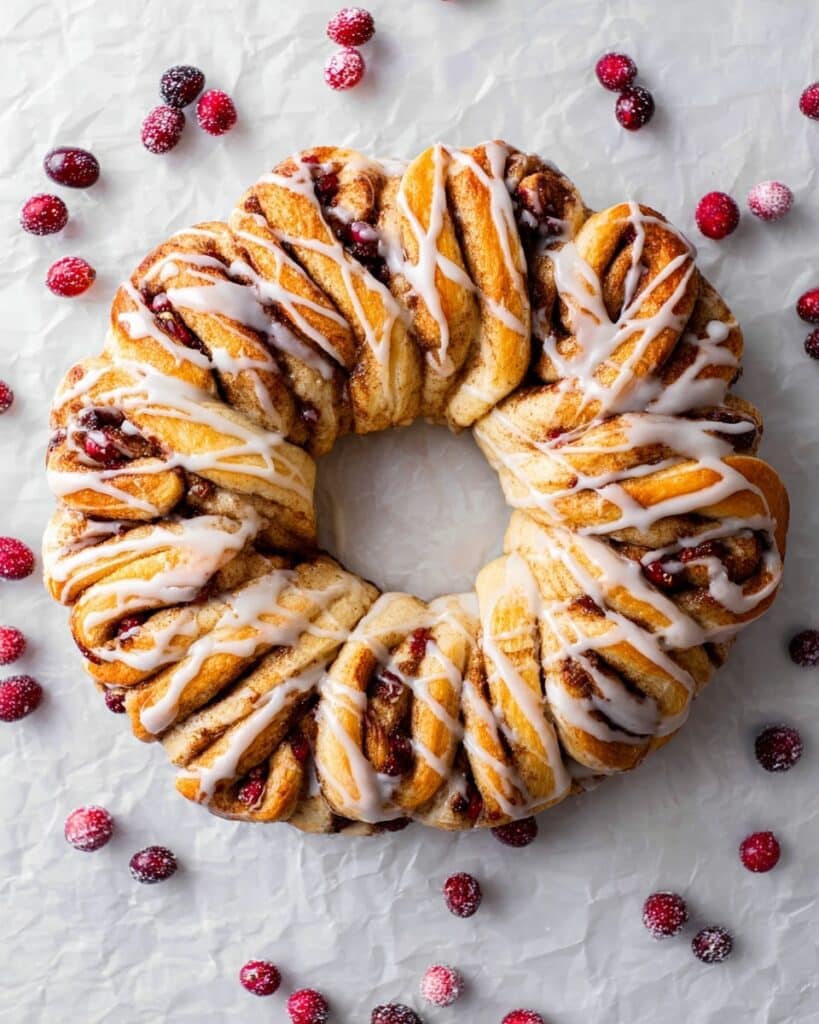 Cinnamon Roll Wreath Recipe