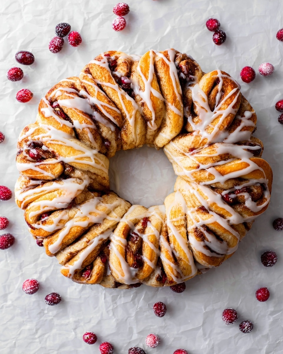 Cinnamon Roll Wreath Recipe
