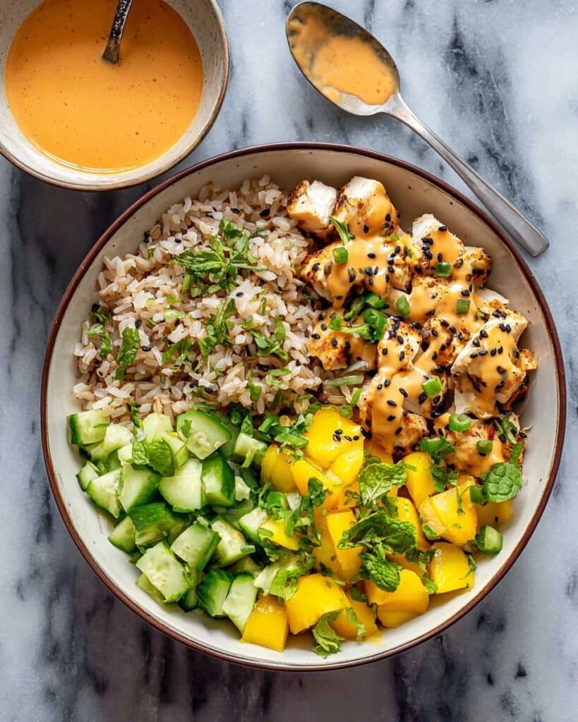 Thai Peanut Chicken Bowls Recipe