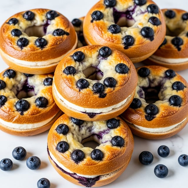 Easy 4 Ingredient Blueberry Bagels Recipe