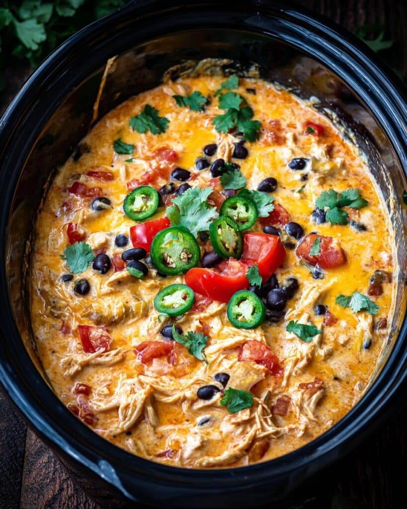 Slow Cooker Cheesy Chicken Taco Rice Recipe