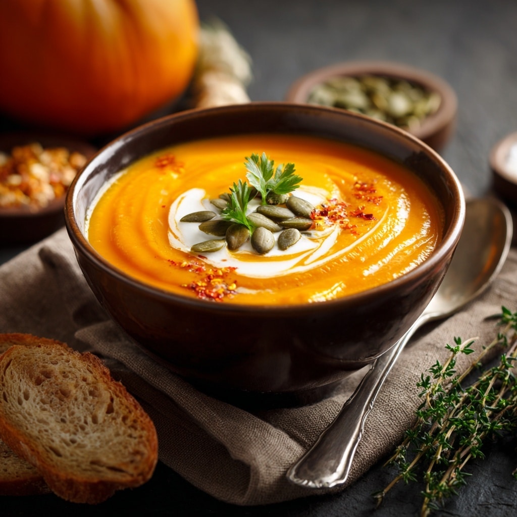 Creamy Vegan Pumpkin Soup Recipe