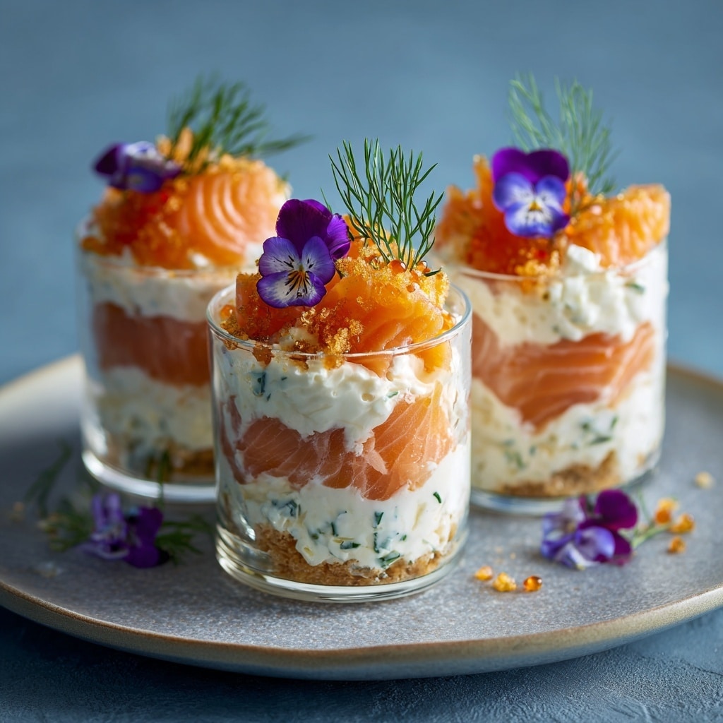 Cucumber Canapés with Smoked Salmon Mousse Recipe - Recipe Image