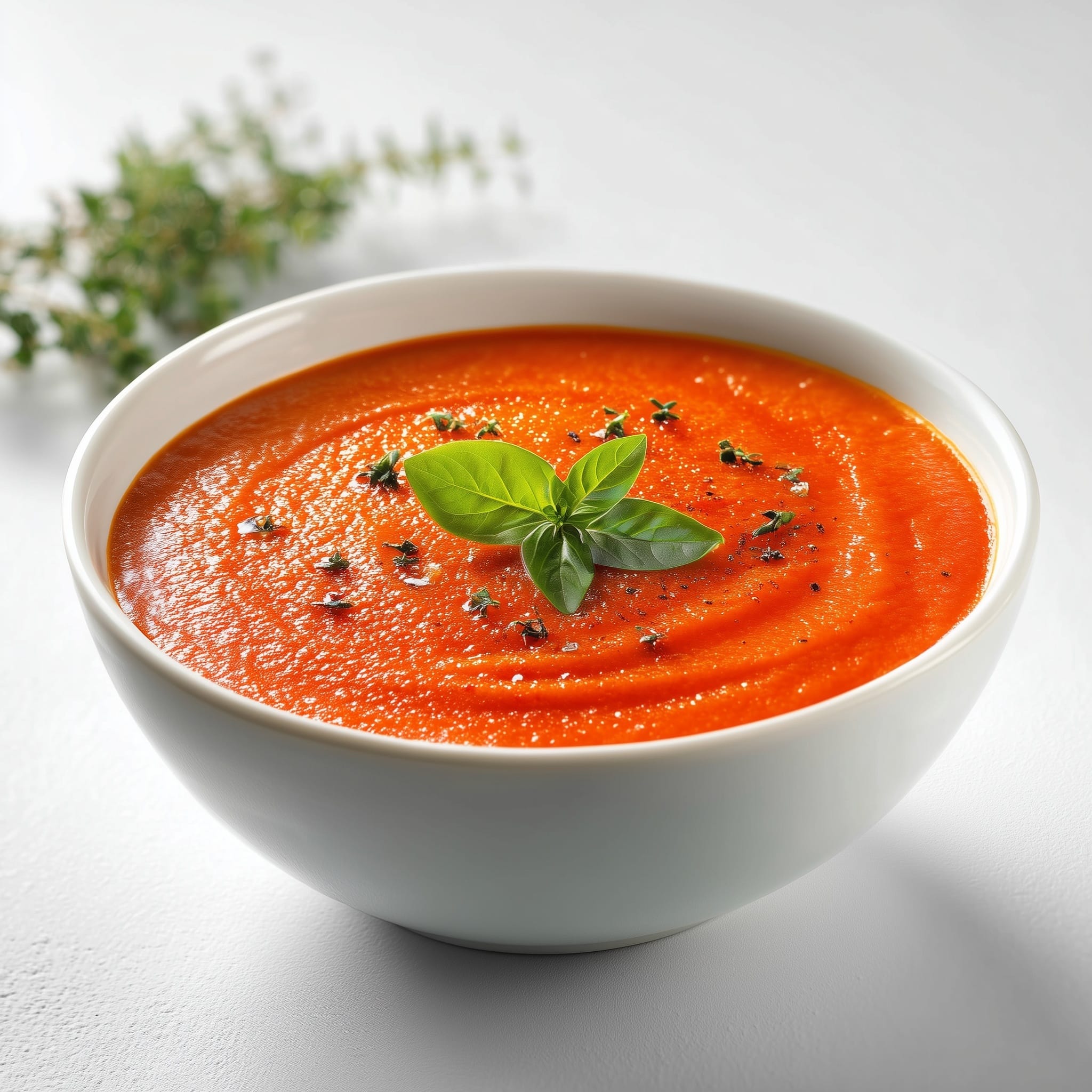 Creamy Tomato Soup with Five Vegetables Recipe