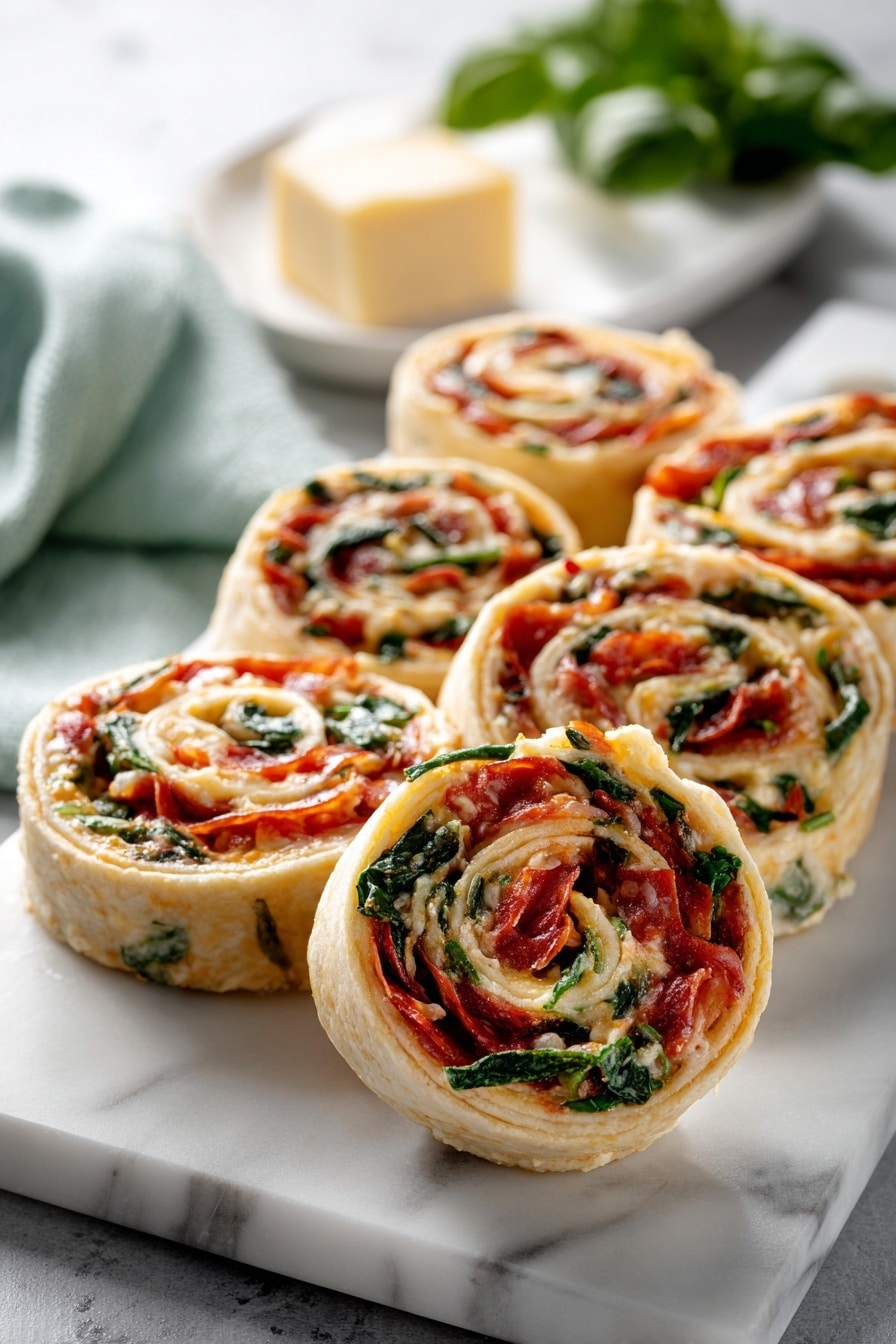 Cheese, Marmite & Spinach Pinwheels Recipe - Recipe Image