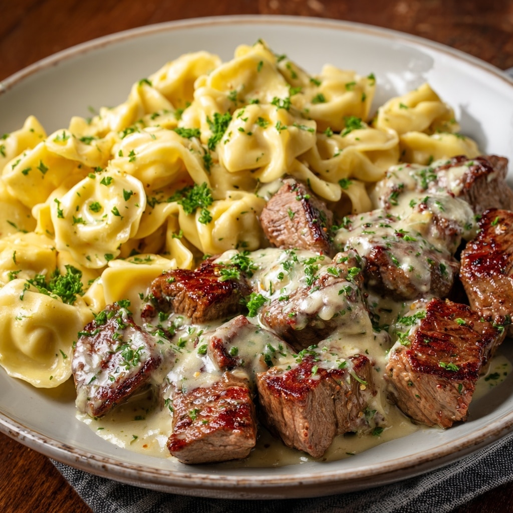 Crock Pot Cheesesteak Tortellini Recipe