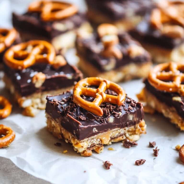 Salted Chocolate Caramel Pretzel Bars Recipe
