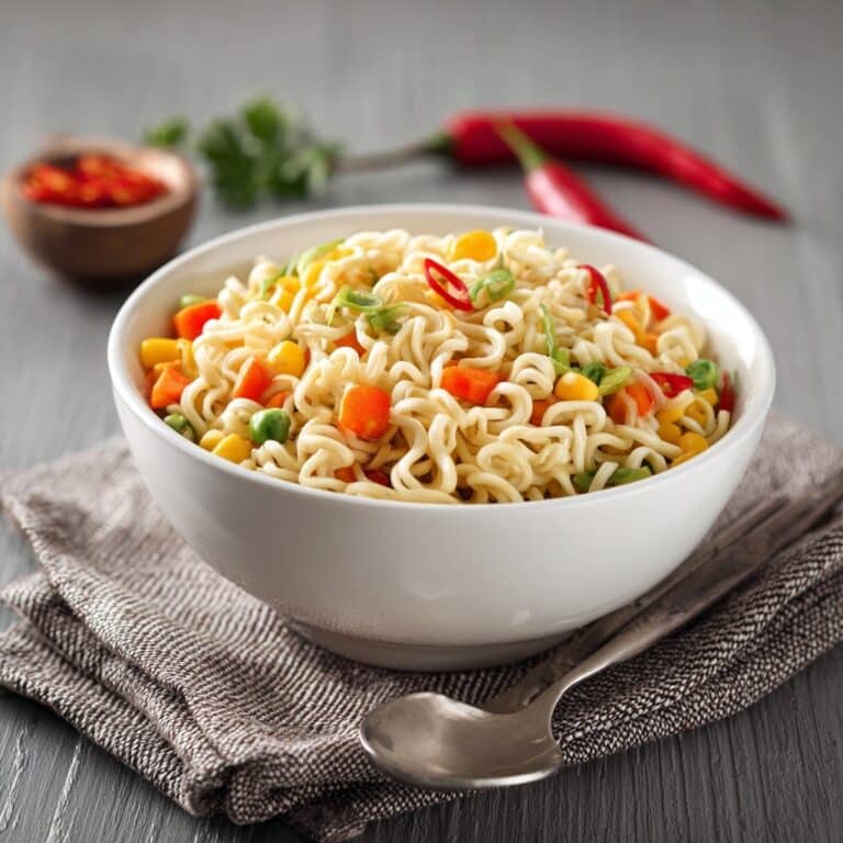 Crunchy Ramen Noodle Salad with Cabbage and Green Onions Recipe