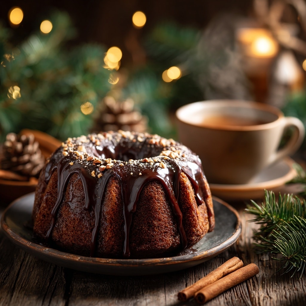 Glossy Chocolate Pound Cake Recipe - Recipe Image