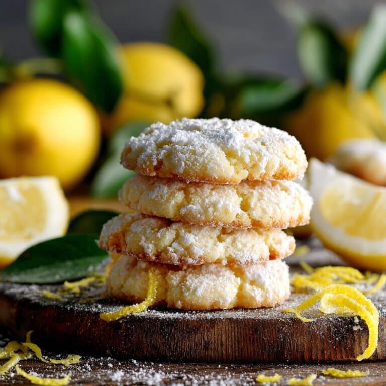 Sourdough Lemon Crinkle Cookies Recipe
