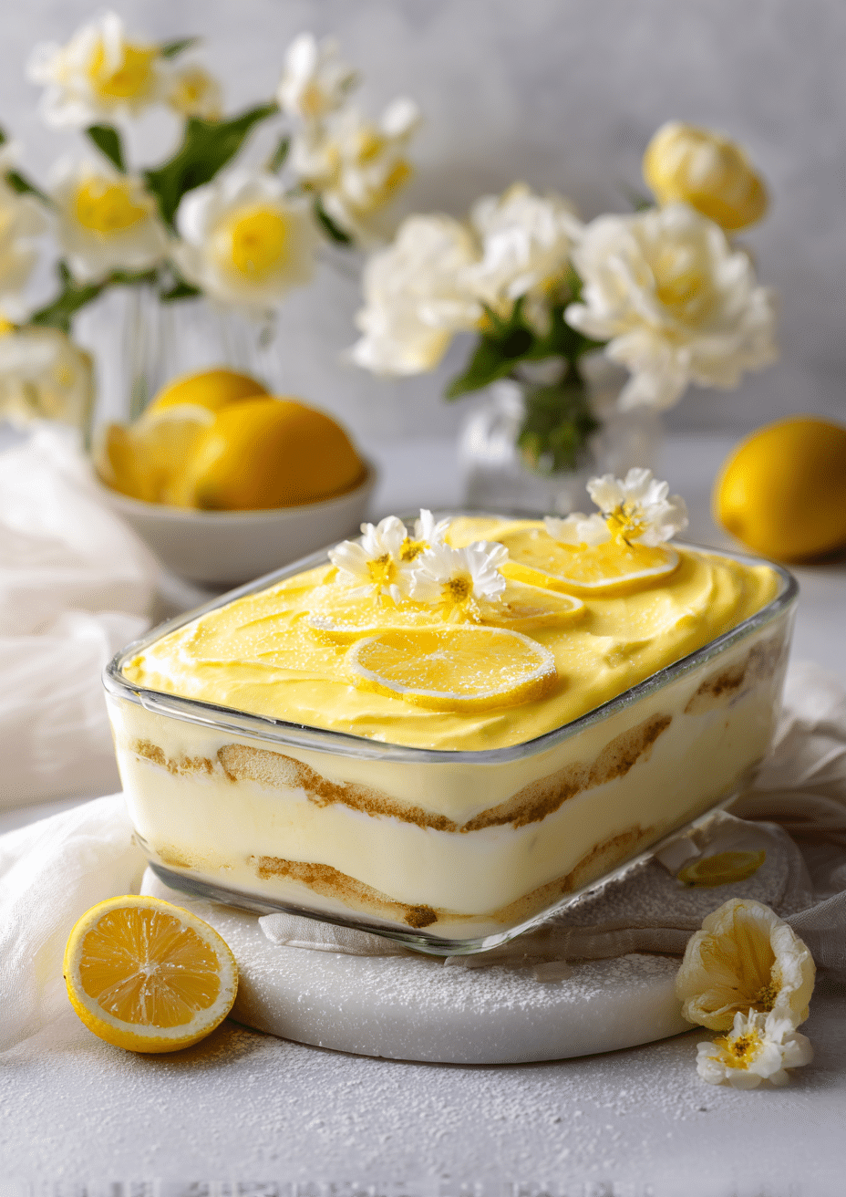 Lemon Tiramisu: A Refreshing Twist on the Classic Italian Dessert Recipe - Recipe Image
