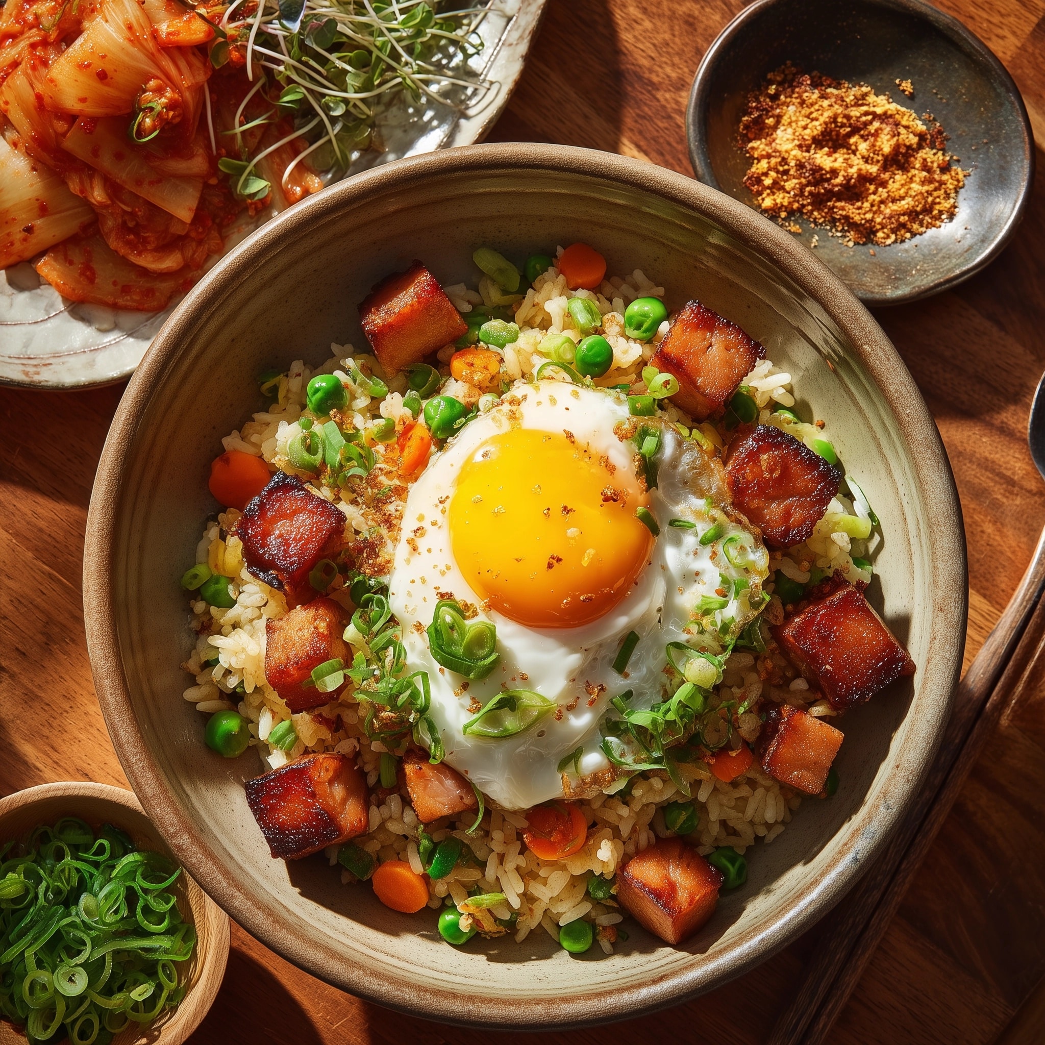 Kale & Kimchi Fried Rice Recipe - Recipe Image