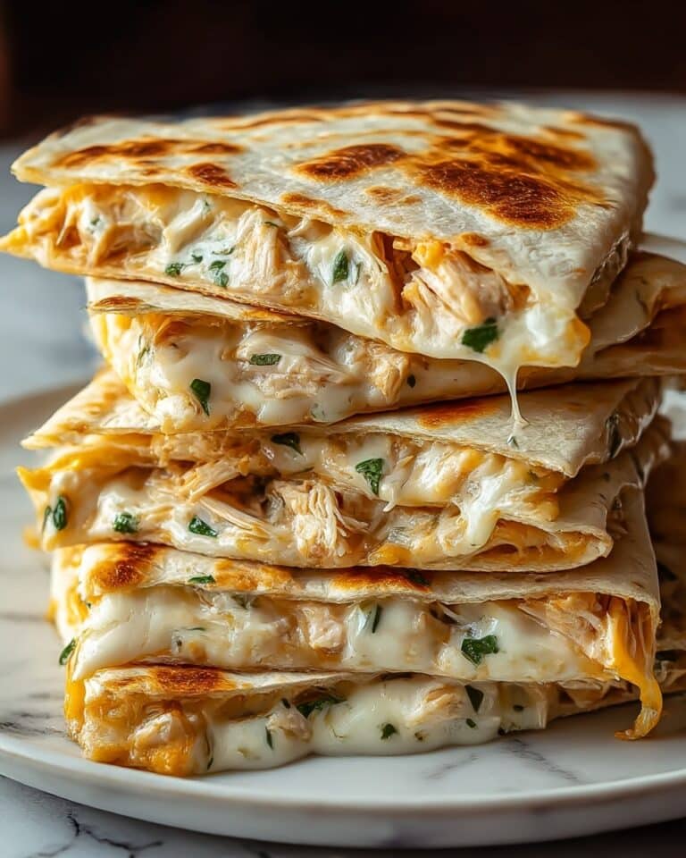 High Protein Chicken Ranch Quesadilla Recipe