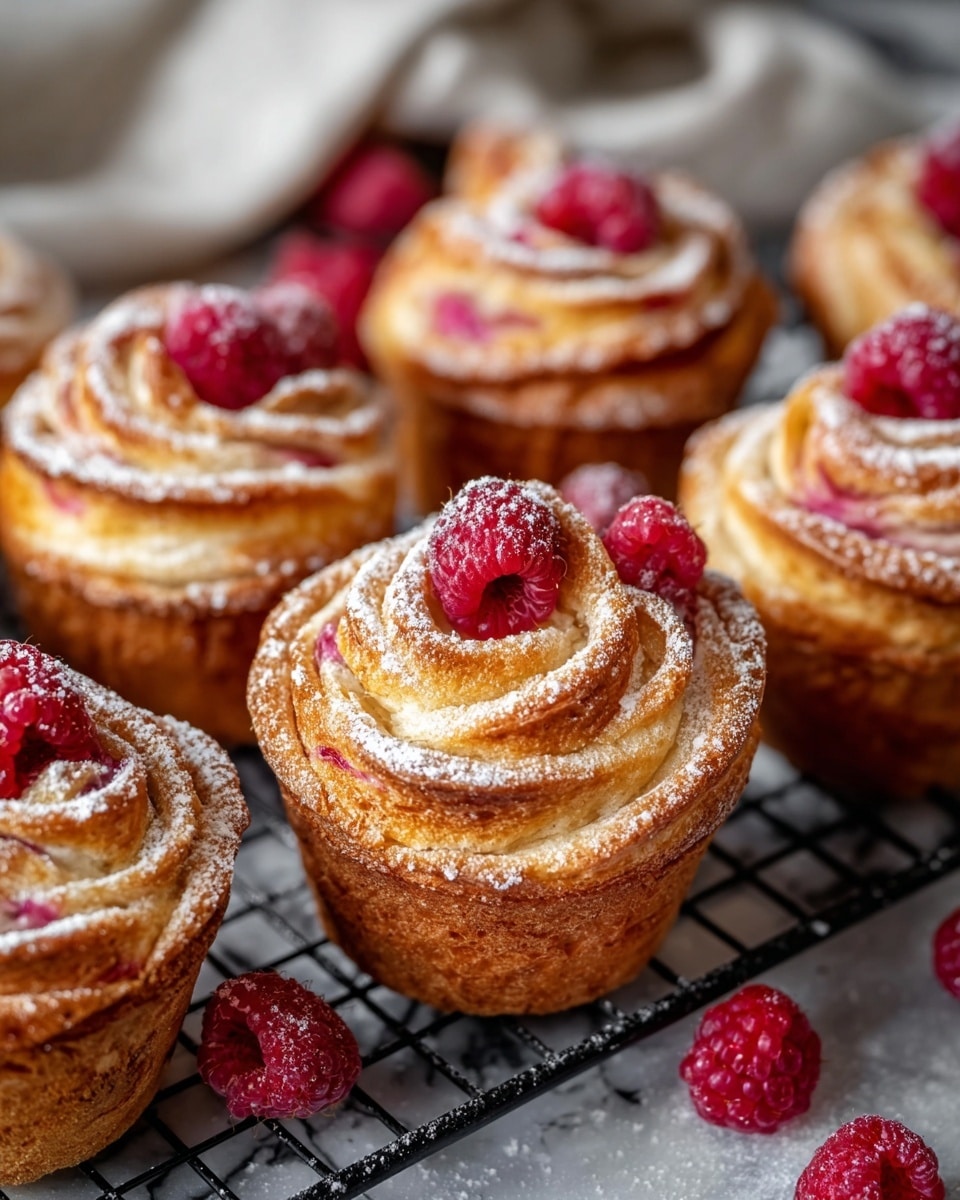 Raspberry Cream Cheese Cruffins Recipe - Recipe Image