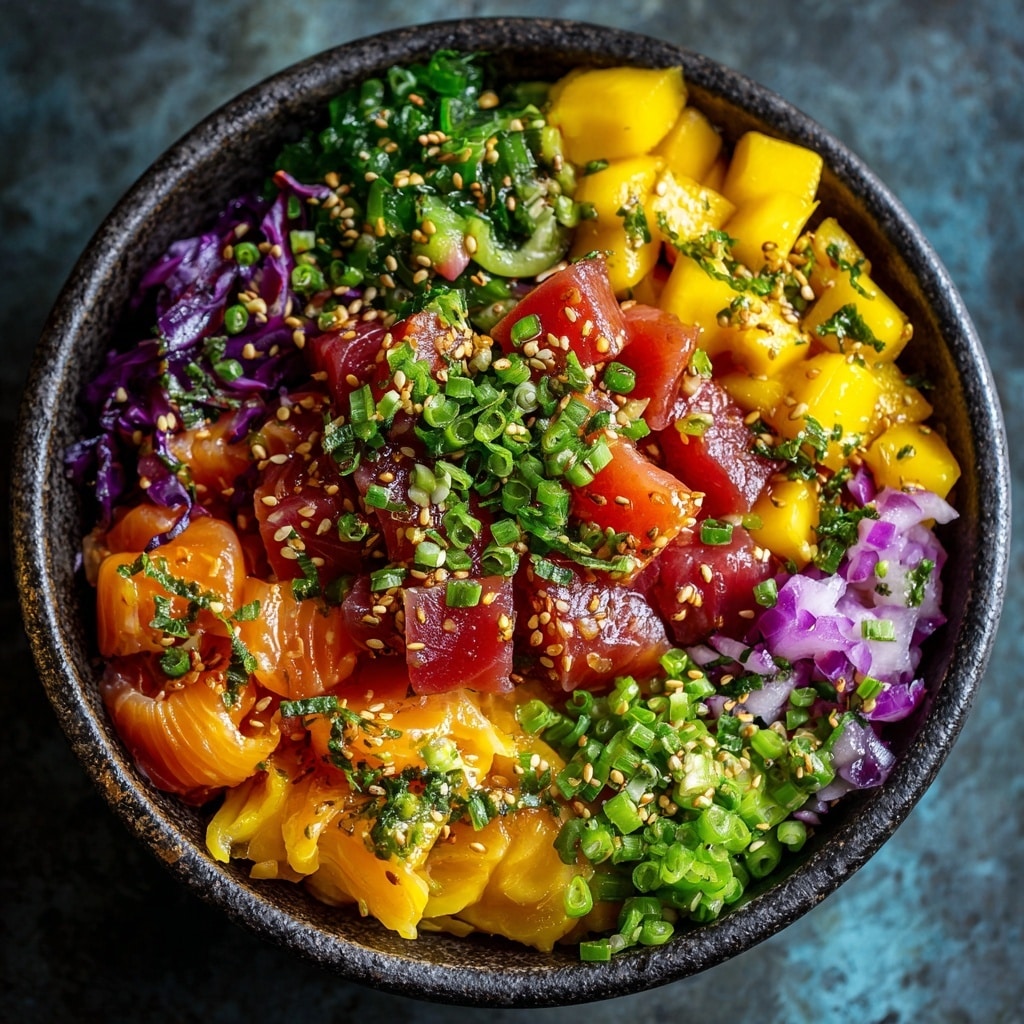 Chili Miso Salmon with Peach Mango Salsa Recipe - Recipe Image