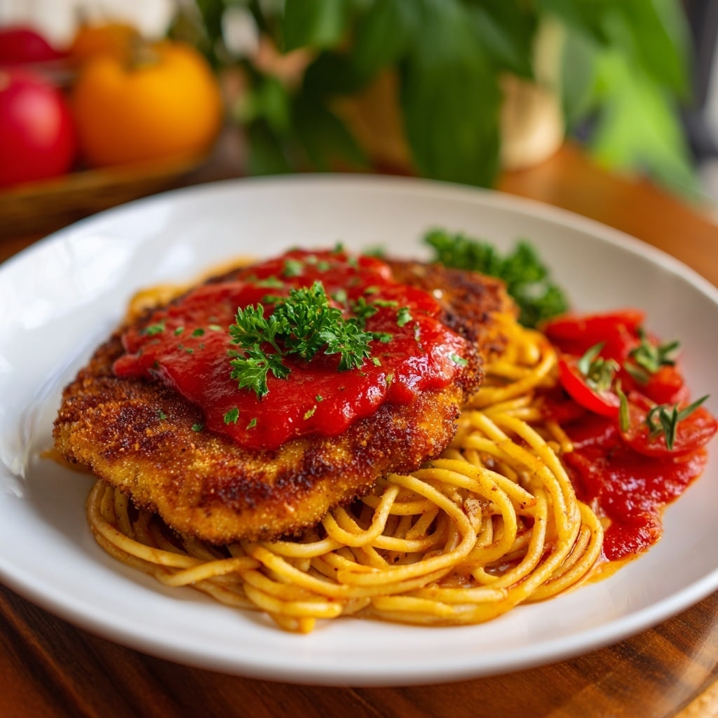 Easy Meatloaf with Spaghetti and Tomato Sauce Recipe - Recipe Image