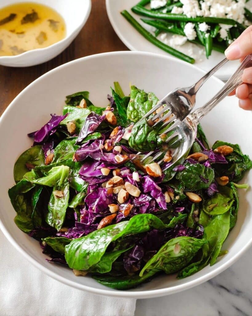Warm Red Cabbage Salad with Garlic Herb Butter Recipe