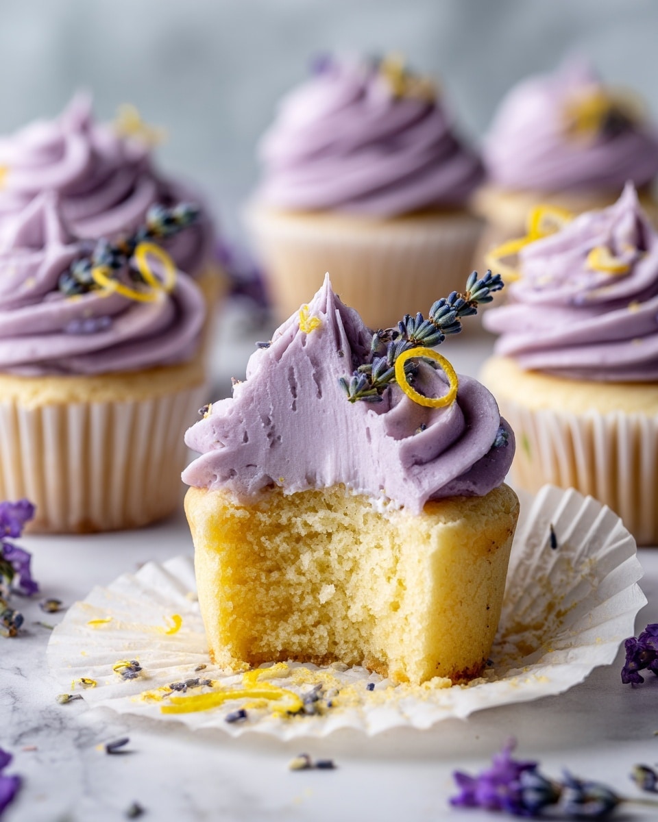 Lemon Lavender Cupcakes Recipe - Recipe Image