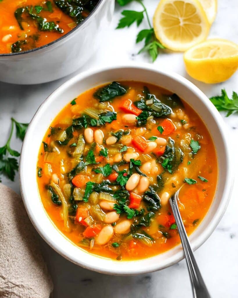 Tuscan White Bean Soup with Kale Recipe