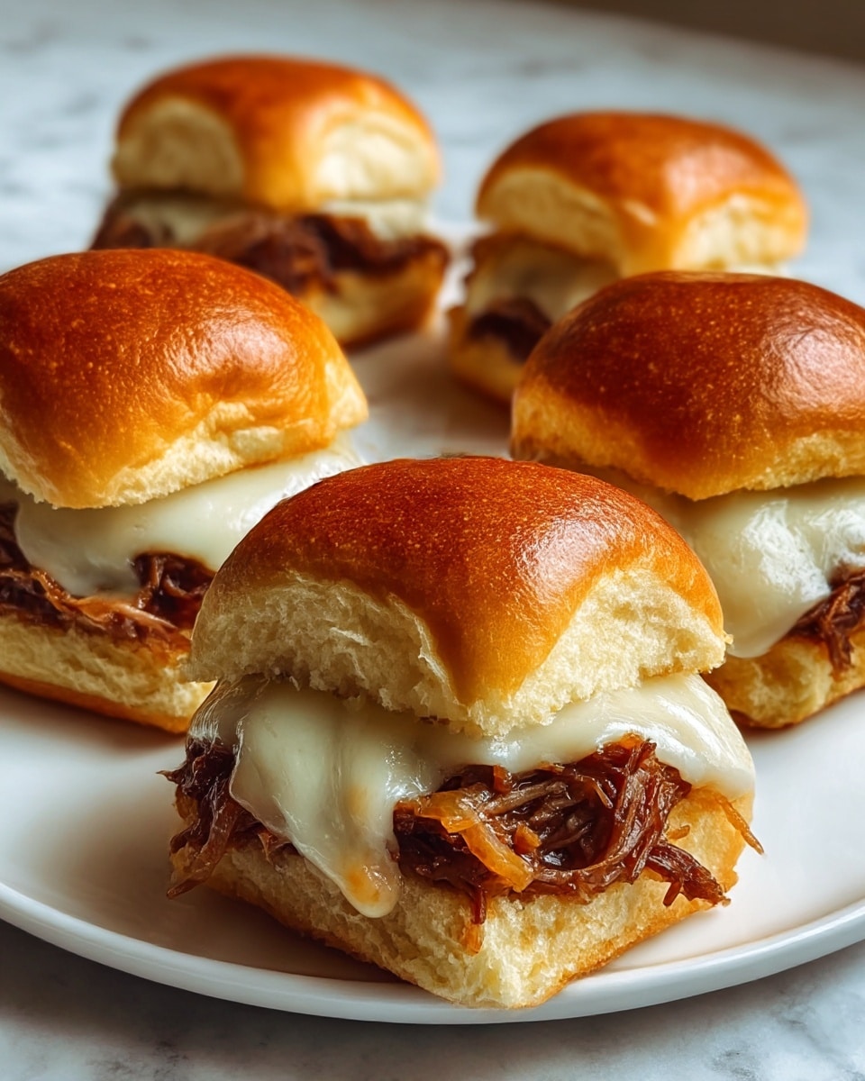 Philly Cheesesteak Sliders Recipe - Recipe Image