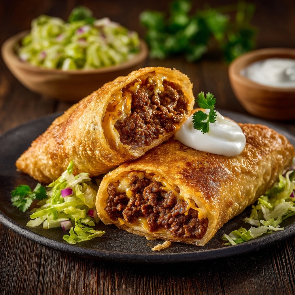 Crispy Air Fryer Frozen Egg Rolls Recipe - Recipe Image