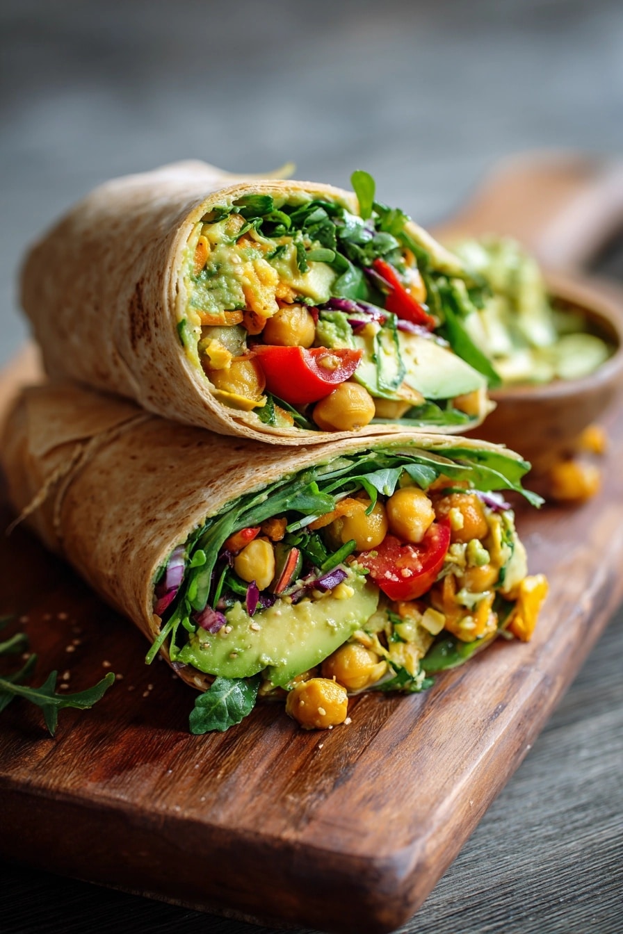 Spicy Chickpea and Avocado Wrap Recipe - Recipe Image
