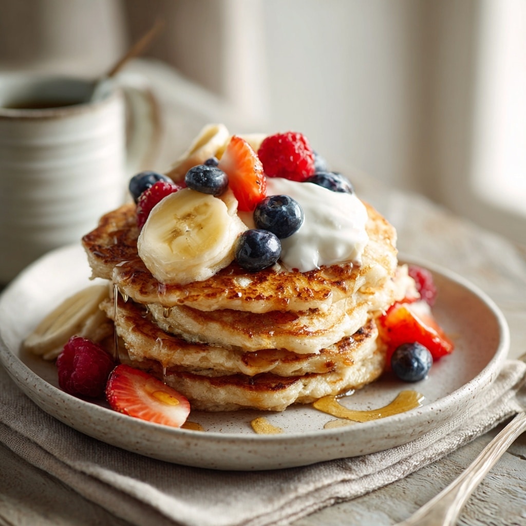 Air Fryer Oat Pancakes Recipe - Recipe Image