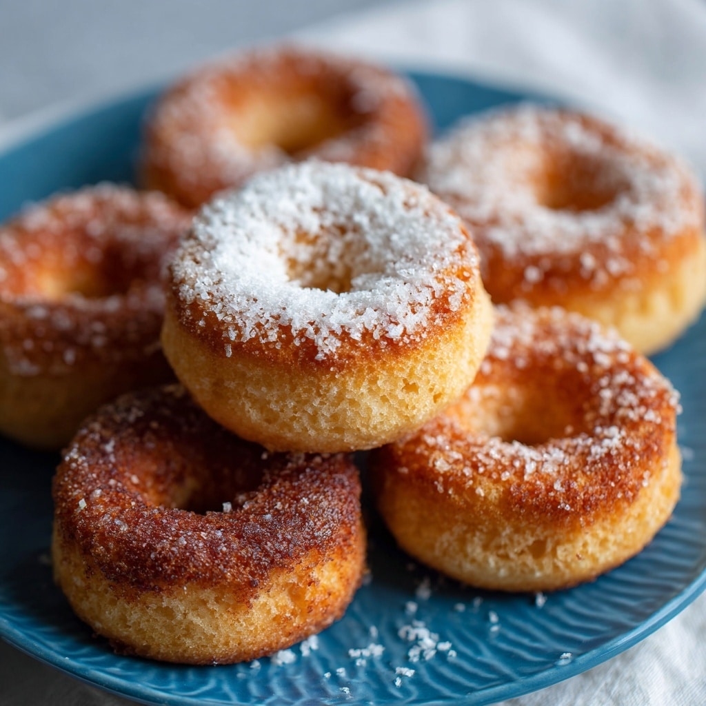 Spiced Nut-Coated Hot Doughnuts with Salted Caramel Sauce Recipe - Recipe Image