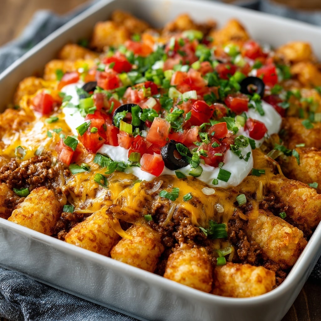BBQ Chicken Tater Tot Casserole Recipe - Recipe Image