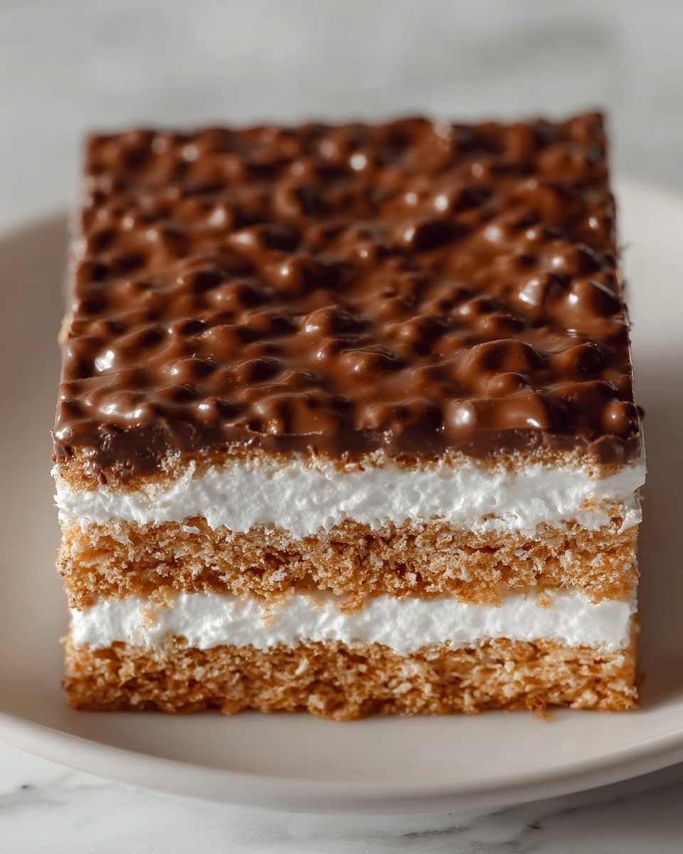 Biscuit Cake with Cream and Chocolate Recipe - Recipe Image