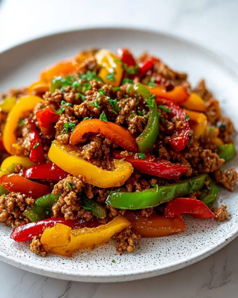 Ground Turkey and Peppers Stir-Fry Recipe