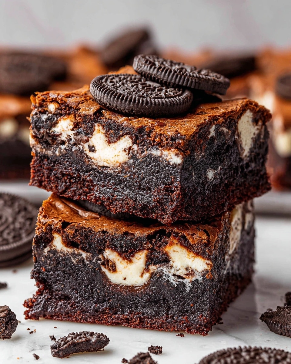 Halloween Oreo Brownies Recipe - Recipe Image