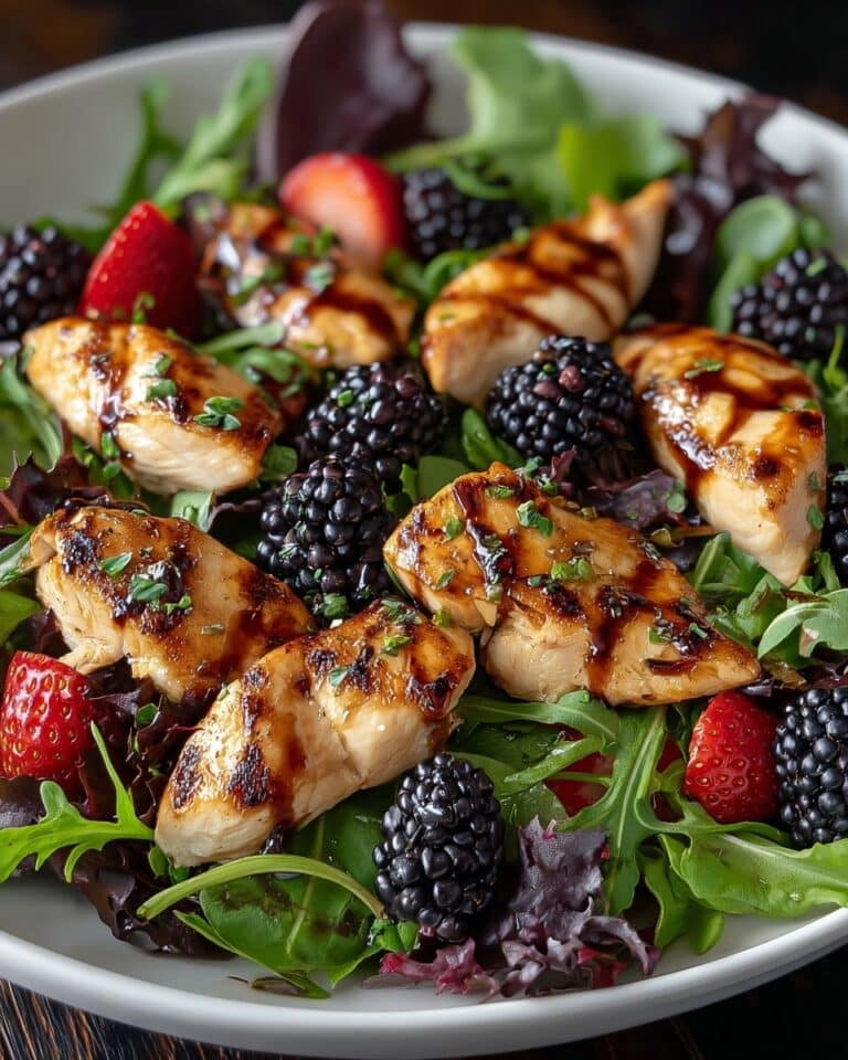 Blackberry Balsamic Grilled Chicken Salad Recipe