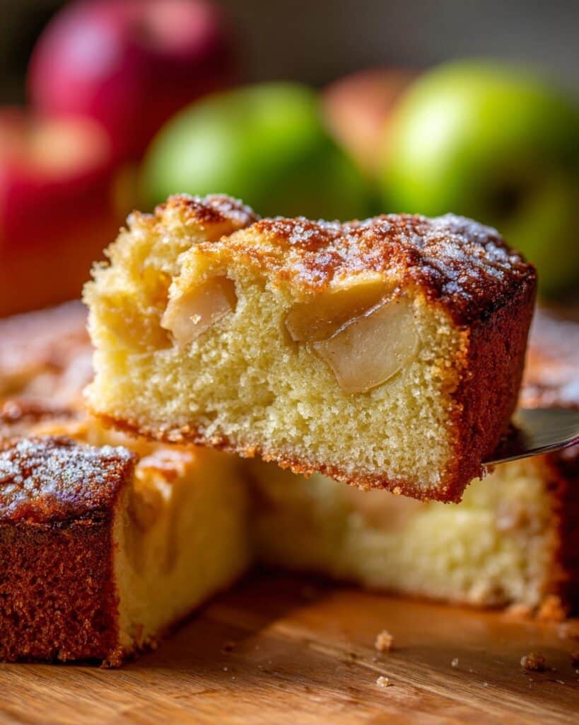 Irish Apple Cake with Custard Sauce Recipe