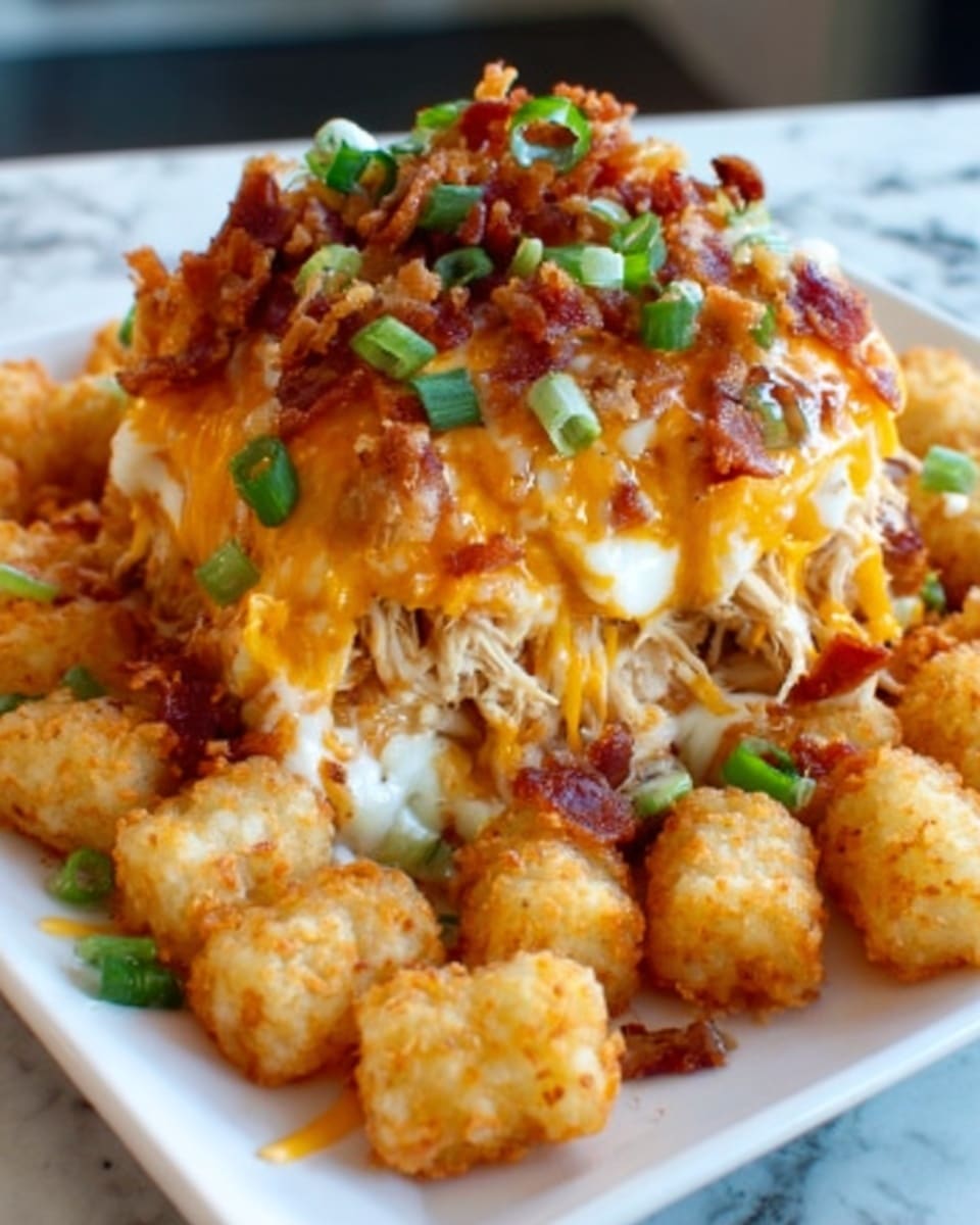 Chicken Bacon Ranch Tater Tot Casserole Recipe - Recipe Image